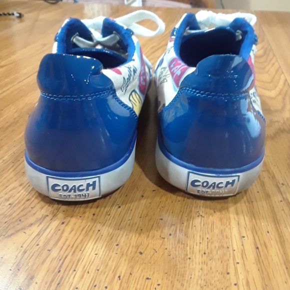 Size 7 1/2 Coach Low Tops - Picture 3 of 4